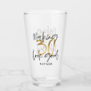 Search for 30th birthday beer glasses Elegant