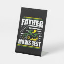 Search for no mow signs Father