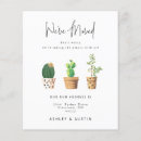 Recherche de cactus moving announcement cards Aquarelle