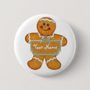 Search for decorated cookie buttons Gingerbread