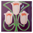 Search for art nouveau purple tiles Pink