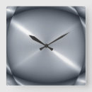 Search for stainless steel clocks Metallic