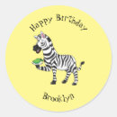 Search for zebra party stickers Safari animal