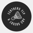 Search for funny badminton stickers Competition