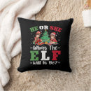 Search for elf pillows Santa