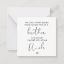 Search for promoted to uncle Pregnancy reveal