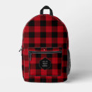 Search for buffalo plaid backpacks Red and black