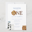 Search for milk and cookies invitations Boy