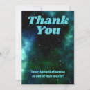 Search for space thank you cards Blue