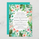 Search for turquoise wedding invitations Tropical
