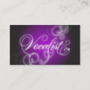 Search for vocalist business cards Vocals