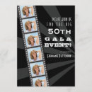 Recherche de hollywood anniversaire invitations Argent