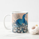 Search for blue peacock bird mugs Vintage