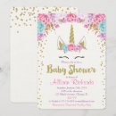 Recherche de unicorn invitations Parties scintillant or
