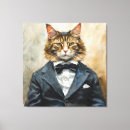 Search for tuxedo canvas prints Kitty