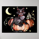 Recherche de lune halloween posters Citrouille