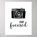 Search for stay focused posters Typography