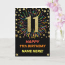Recherche de 11 ans vœux cartes Coloré