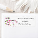 Search for pink bridal shower return address labels Cherry blossom