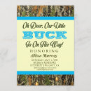 Search for buck baby shower invitations Blue