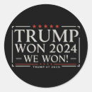 Search for trump won stickers 2025