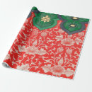Search for vintage red and green christmas wrapping paper Abstract