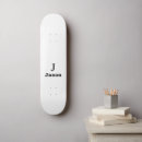 Search for trendy skateboards black and white