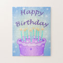 Search for happy birthday cake puzzles Purple
