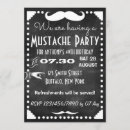 Recherche de moustache noire invitations Rétro