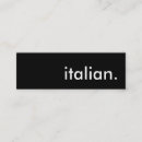 Search for italian business cards Restaurants