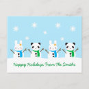 Recherche de panda noël cartes postales Kawaii