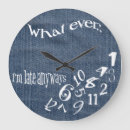 Search for always late clocks Who cares