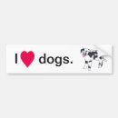 Search for black and white dog bumper stickers Heart
