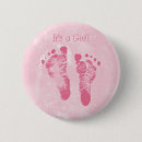Recherche de faire part de naissance badges C'est une fille