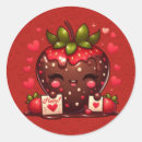 Search for red strawberry stickers Heart