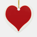 Search for heart shaped ornaments Red