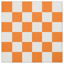 Search for orange and white pattern fabric Chequered