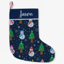 Search for pink and green christmas stockings Snowman