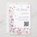 Search for lilac baby shower invitations Watercolor floral