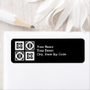 Search for squares return address labels Black and white