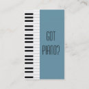 Search for piano player business cards Music teacher
