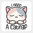 Search for sleeping cat stickers Kawaii
