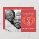Search for coral wedding anniversary invitations 35th