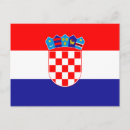 Recherche de drapeau croate cartes postales Patriotique