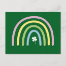 Recherche de feuille de trèfle cartes postales Irlandais