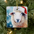 Search for santa sheep ornaments Funny