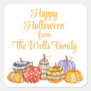 Search for pumpkin pattern stickers Watercolor