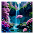 Recherche de paysage magique posters Cascade