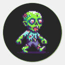 Search for zombie green stickers Monster