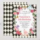 Search for harlequin invitations Alice in wonderland